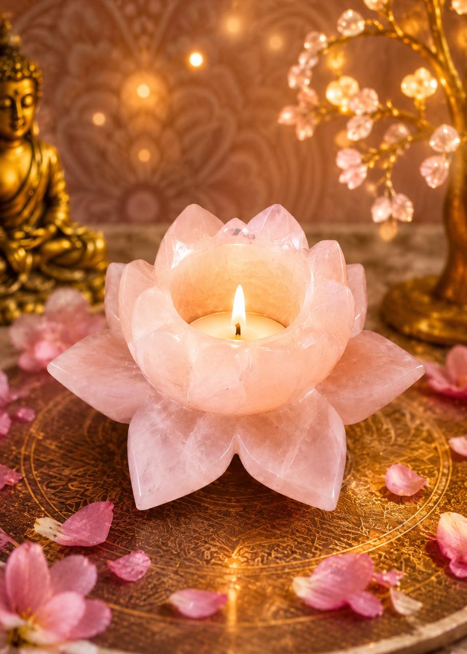Rose Quartz Lotus